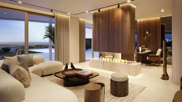 Luxurious apartment with private garden and pool in gated community in Benahavís