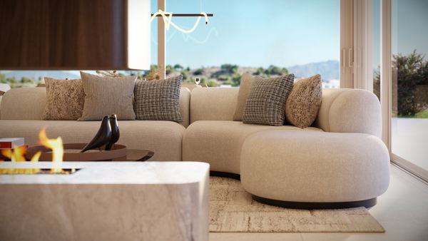 Luxurious apartment with private garden and pool in gated community in Benahavís