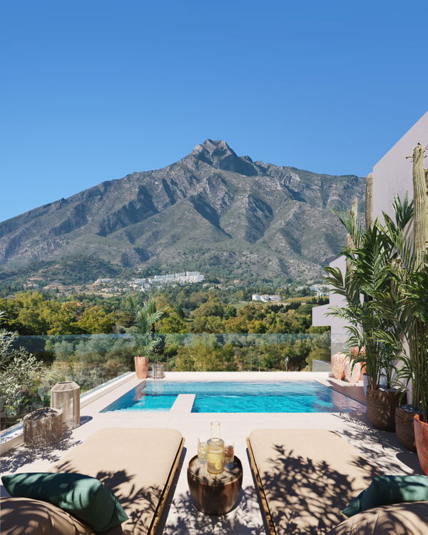 Beautiful apartment with huge terraces on the Golden Mile Marbella