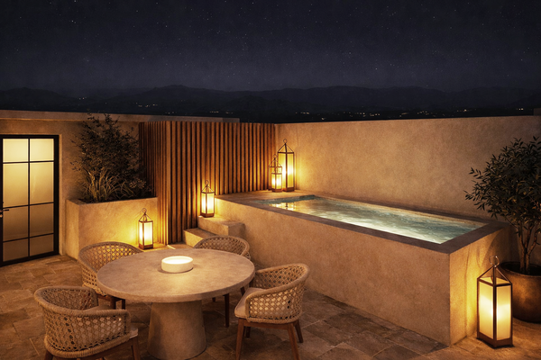 Eichholtz Branded Townhouse with a private Garden and pool in Luna Nova, Guaro