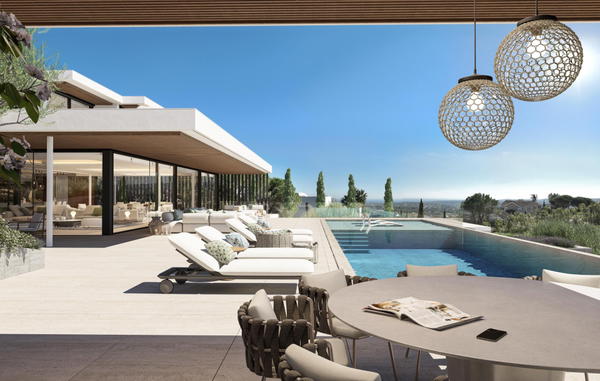 Architectural villa with Infinity pool and panoramic sea views in La Reserva, Sotogrande