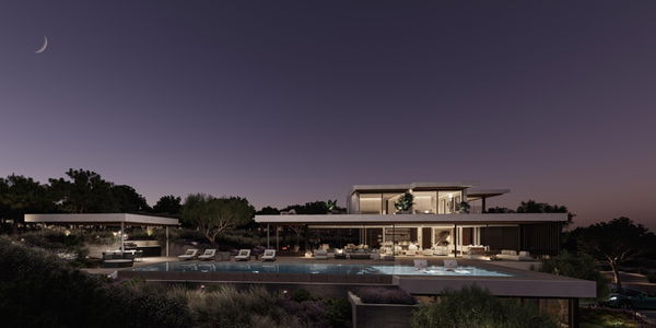 Architectural villa with Infinity pool and panoramic sea views in La Reserva, Sotogrande