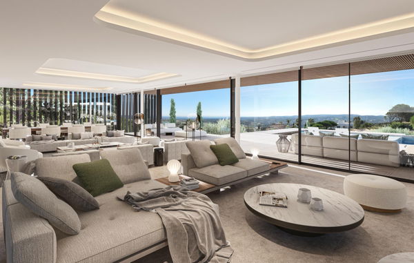 Architectural villa with Infinity pool and panoramic sea views in La Reserva, Sotogrande