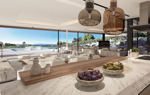 Architectural villa with Infinity pool and panoramic sea views in La Reserva, Sotogrande