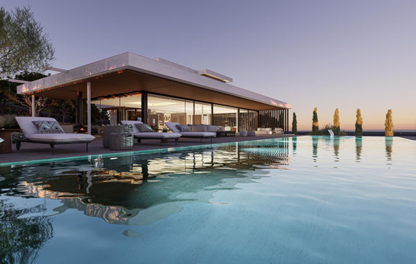 Architectural villa with Infinity pool and panoramic sea views in La Reserva, Sotogrande