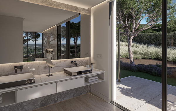 Architectural villa with Infinity pool and panoramic sea views in La Reserva, Sotogrande
