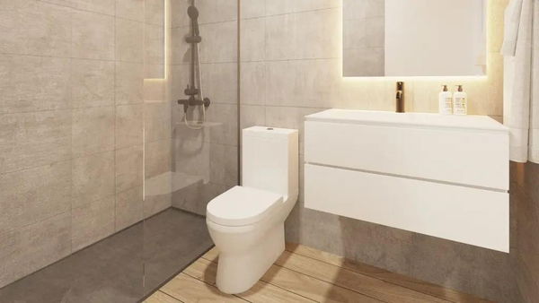 Contemporary ground floor residence with private terrace, Estepona