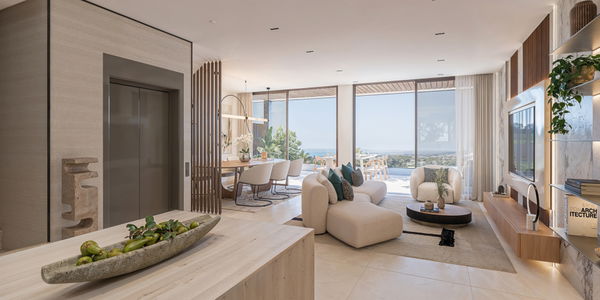 Refined ground floor apartment with private garden in Cancelada, Estepona