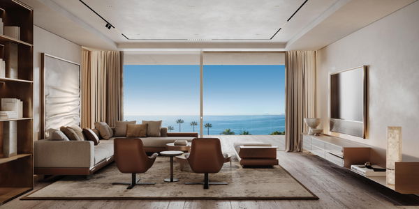 Exceptional frontline beach duplex penthouse with panoramic sea views, Tyrian in Estepona