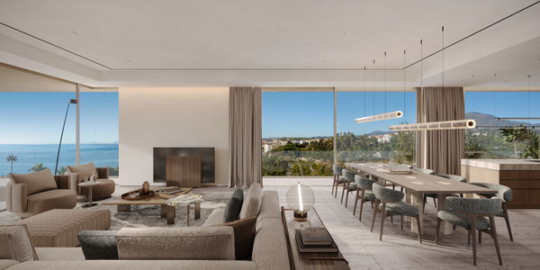 Elegant first floor beachfront residence with expansive terraces at Tyrian, Estepona