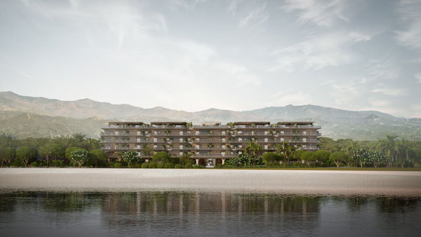 Elegant first floor beachfront residence with expansive terraces at Tyrian, Estepona