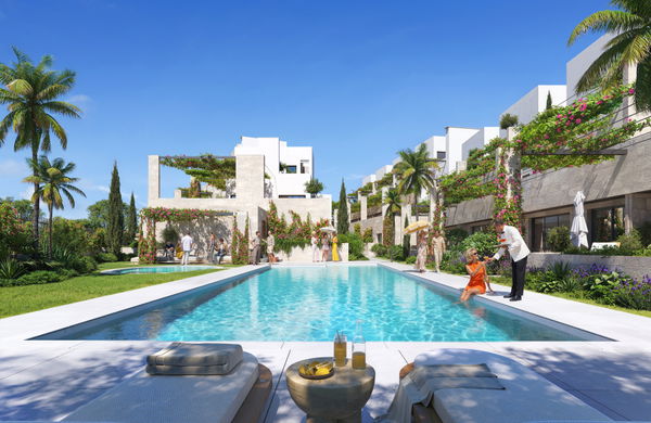 Exceptional penthouse residence with rooftop solarium and sea views, New Golden Mile, Estepona