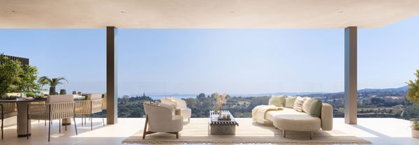 Exceptional four level penthouse with panoramic sea and mountain views in Cancelada, Estepona