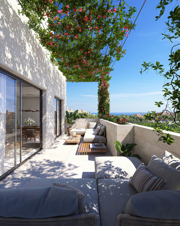 Contemporary ground floor residence with private terrace, New Golden Mile, Estepona