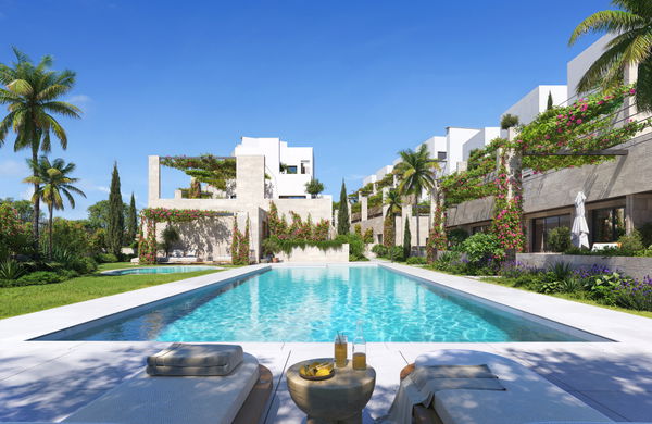 Contemporary ground floor residence with private terrace, New Golden Mile, Estepona