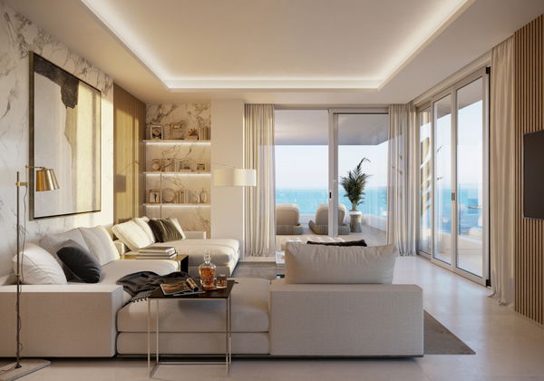 Luxury beachfront apartment in exclusive tower in Málaga West