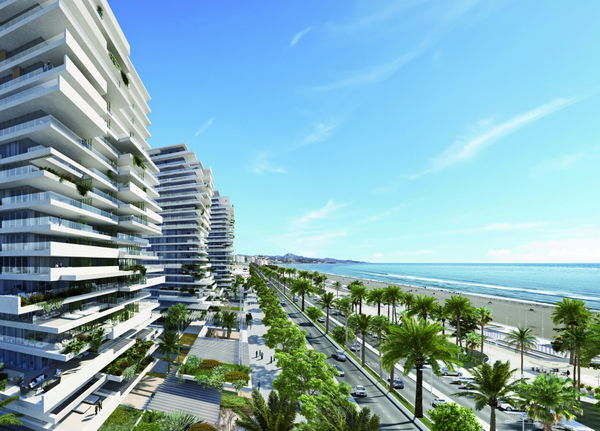 Luxury beachfront apartment in exclusive tower in Málaga West