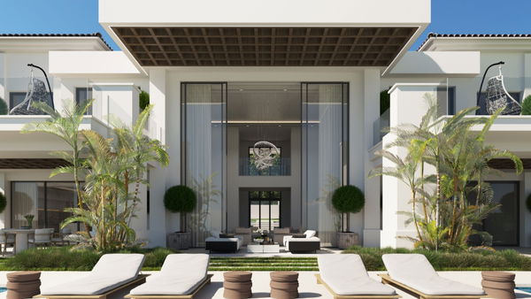 Project for front line golf villas in the surroundings of the Villa Padierna Hotel, Los Flamingos Golf, Benahavis