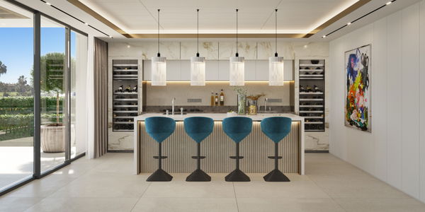 Project for front line golf villas in the surroundings of the Villa Padierna Hotel, Los Flamingos Golf, Benahavis