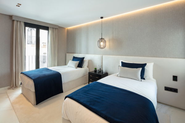 Newly renovated modern apartment on the front line of Puerto Banus, Marbella