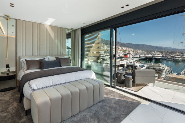 Newly renovated modern apartment on the front line of Puerto Banus, Marbella