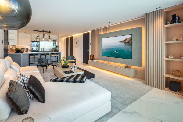 Newly renovated modern apartment on the front line of Puerto Banus, Marbella