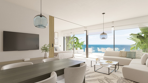 Exclusive sky villa with sea views in El Higuerón area