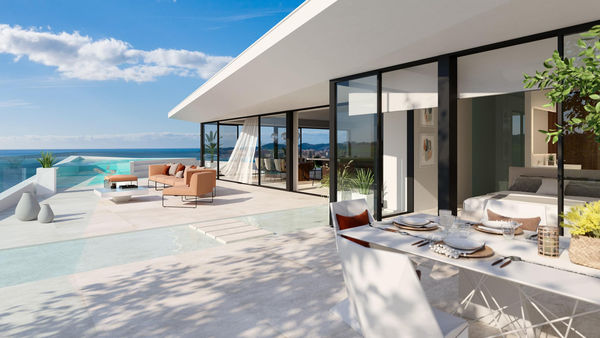 Exceptional apartment with spectacular sea views in El Higuerón, Fuengirola