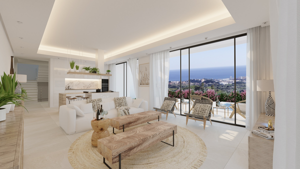 Elegant villa in a gated development in the charming village of Mijas