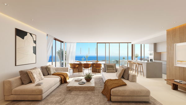 Bright penthouse with sea views in El Higuerón