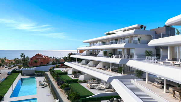 Modern new construction penthouse with stunning sea views in Estepona