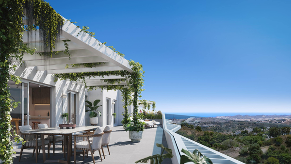 Modern penthouse in a gated complex, Mijas