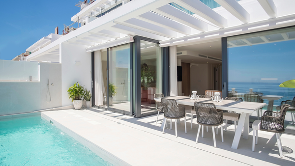 Sky villa with spectacular sea views