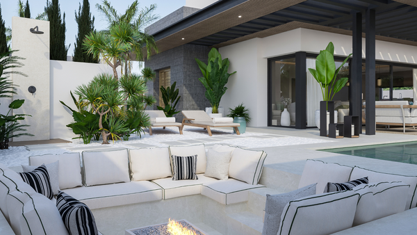 Splendid villa with rooftop solarium