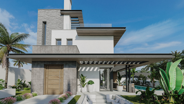 Splendid villa with rooftop solarium