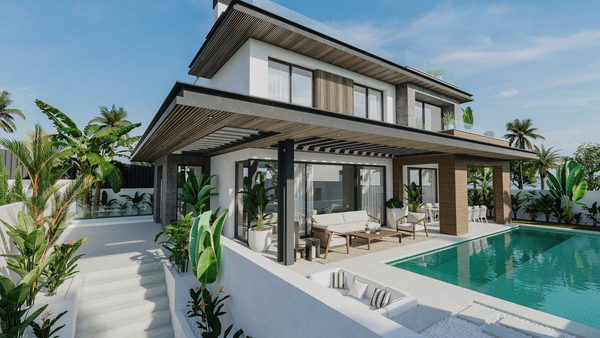 Splendid villa with rooftop solarium