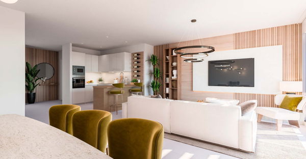 Charming penthouse with panoramic mountain and sea views