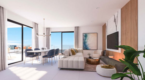 Charming penthouse with panoramic mountain and sea views