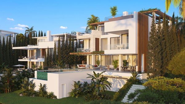 Stunning new build villa to be constructed with stunning sea views in the new Golden Mile, Estepona