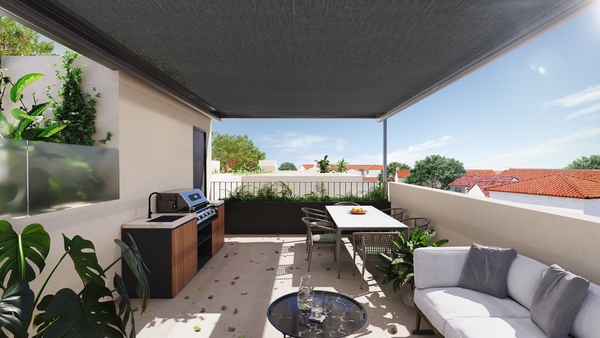 Exquisite newly built patio house in Málaga’s most picturesque neighbourhood, Pedregalejo, Malaga