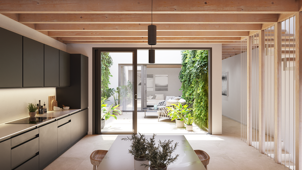 Exquisite newly built patio house in Málaga’s most picturesque neighbourhood, Pedregalejo, Malaga