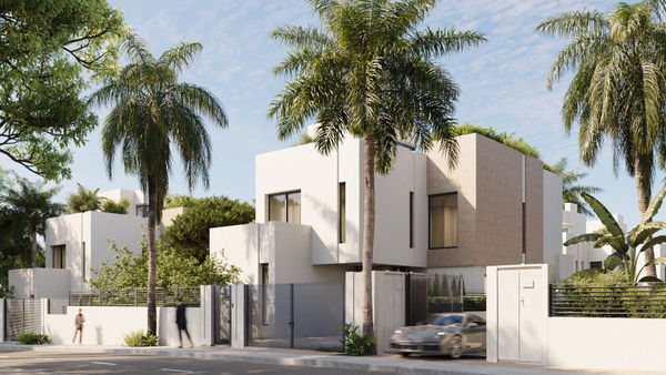 Luxurious villa off- plan on the beachfront in Las Chapas, Marbella East