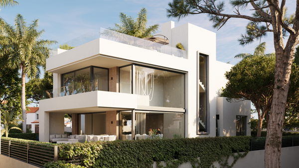 Luxurious villa off- plan on the beachfront in Las Chapas, Marbella East