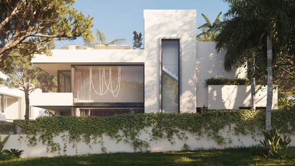 Luxurious villa off- plan on the beachfront in Las Chapas, Marbella East