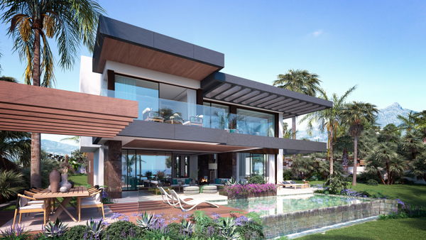 Contemporary off-plan villa in an exclusive residential development in Nueva Andalucia, Marbella