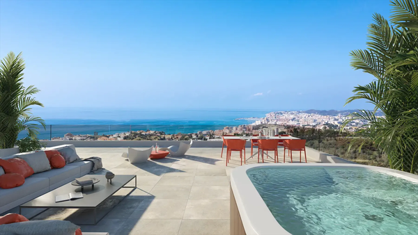 The Eden in the heights: Sky Villa with spectacular terrace and private pool, El Higueron, Fuengirola