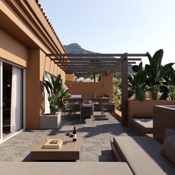 Luxury and modernity in this completely renovated penthouse apartment in La Cerquilla, Nueva Andalucia