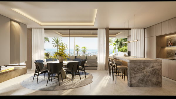 Exquisite villa project with amazing panoramic views in a closed urbanization, Nueva Andalucia