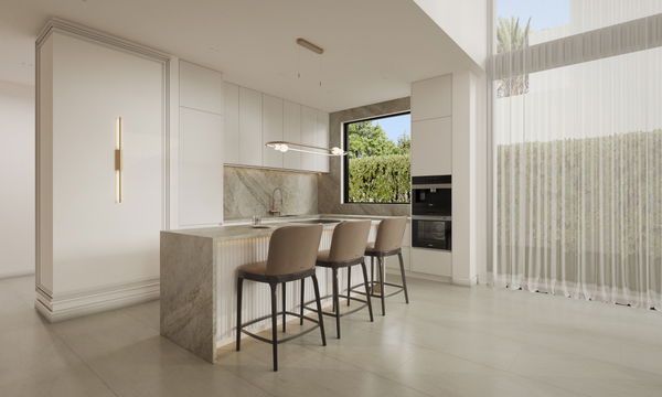 Newly built villa with modern design in Las Chapas, Marbella East