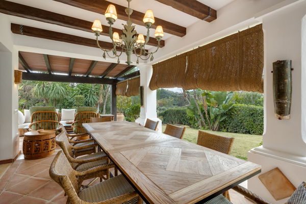 Charming Mediterranean Andalusian style villa in frontline golf in La Quinta, Benahavis